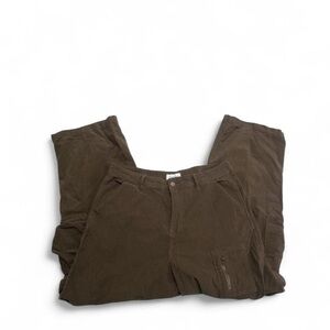 Angel Kiss Brown Corduroy barrel pants